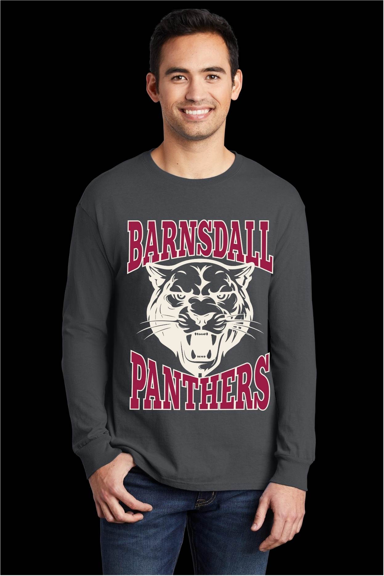 Barnsdall Panthers Beach Wash Tee
