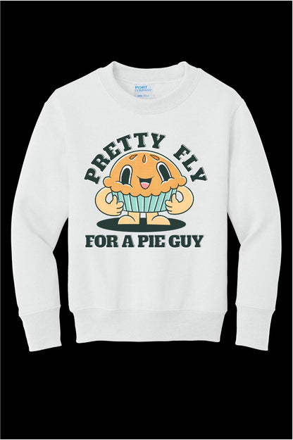 Pretty Fly For A Pie Guy Youth Crewneck