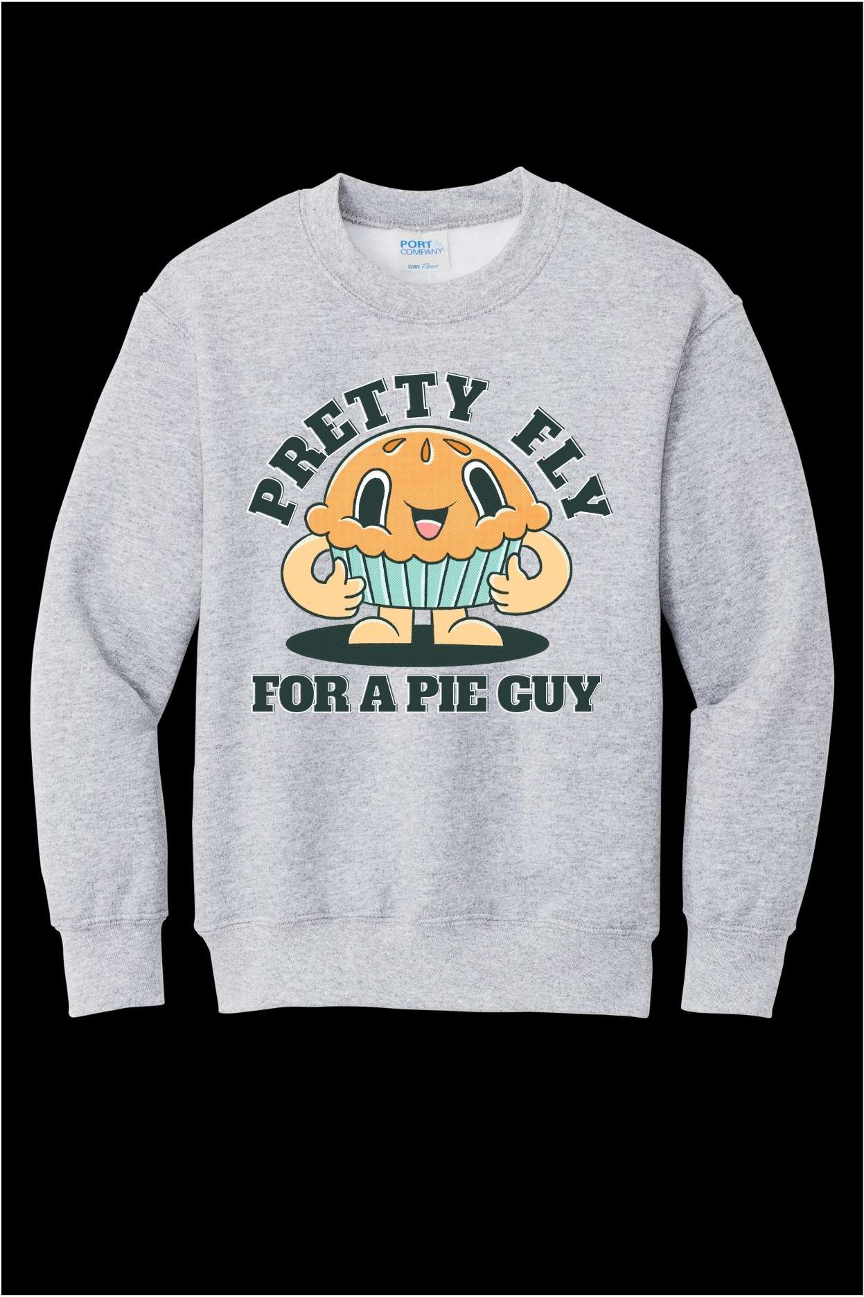 Pretty Fly For A Pie Guy Youth Crewneck