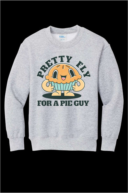 Pretty Fly For A Pie Guy Youth Crewneck