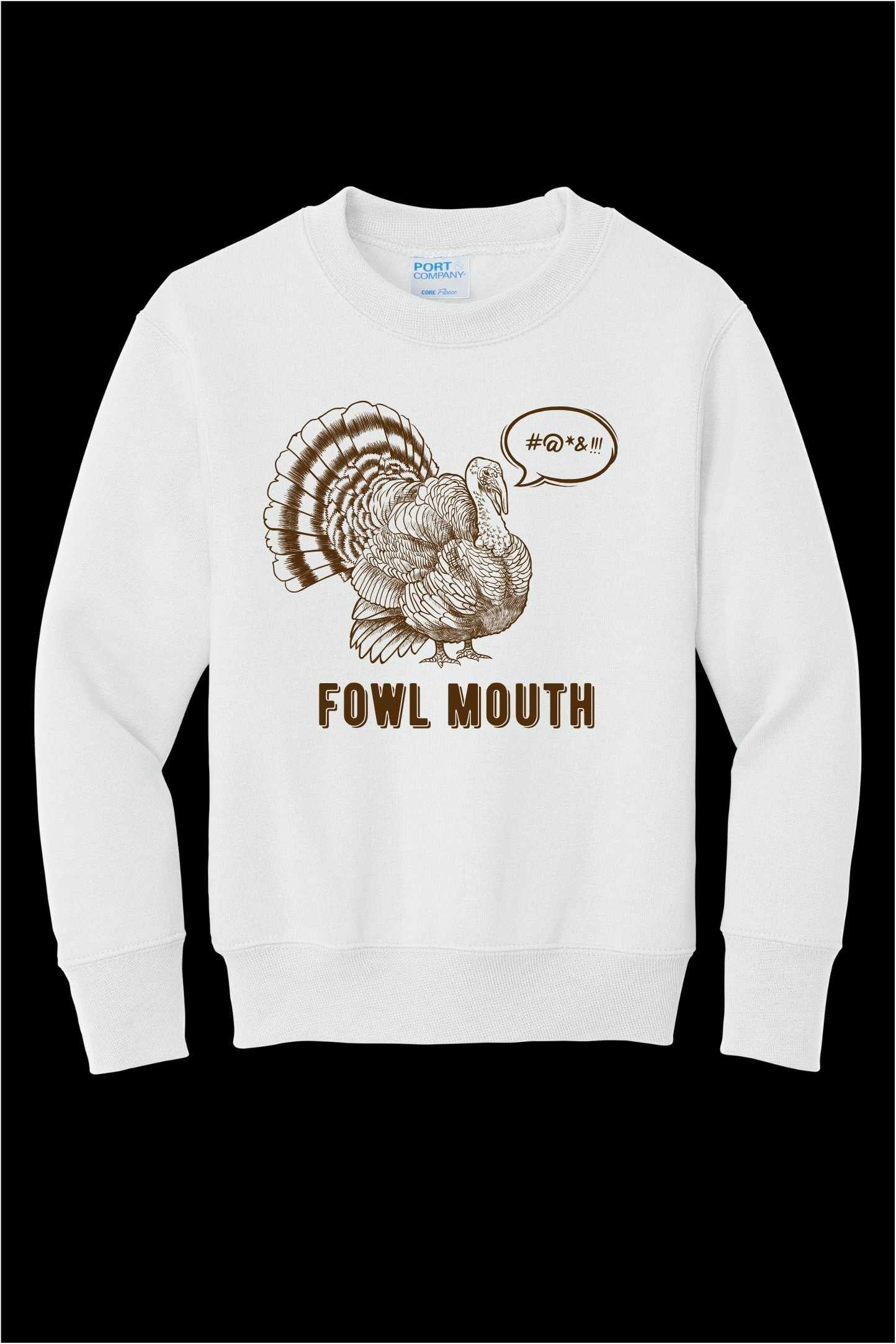 Fowl Mouth Turkey Youth Crewneck