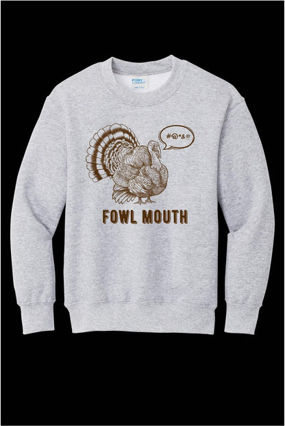 Fowl Mouth Turkey Youth Crewneck