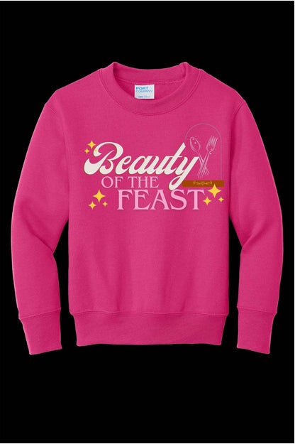 Beauty of The Feast Thanksgiving Youth Crewneck