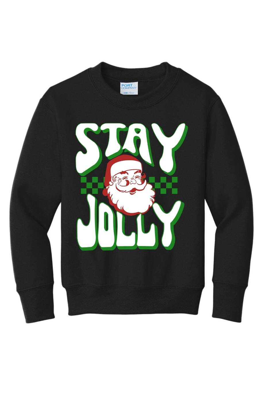 Stay Jolly Christmas Youth Crewneck