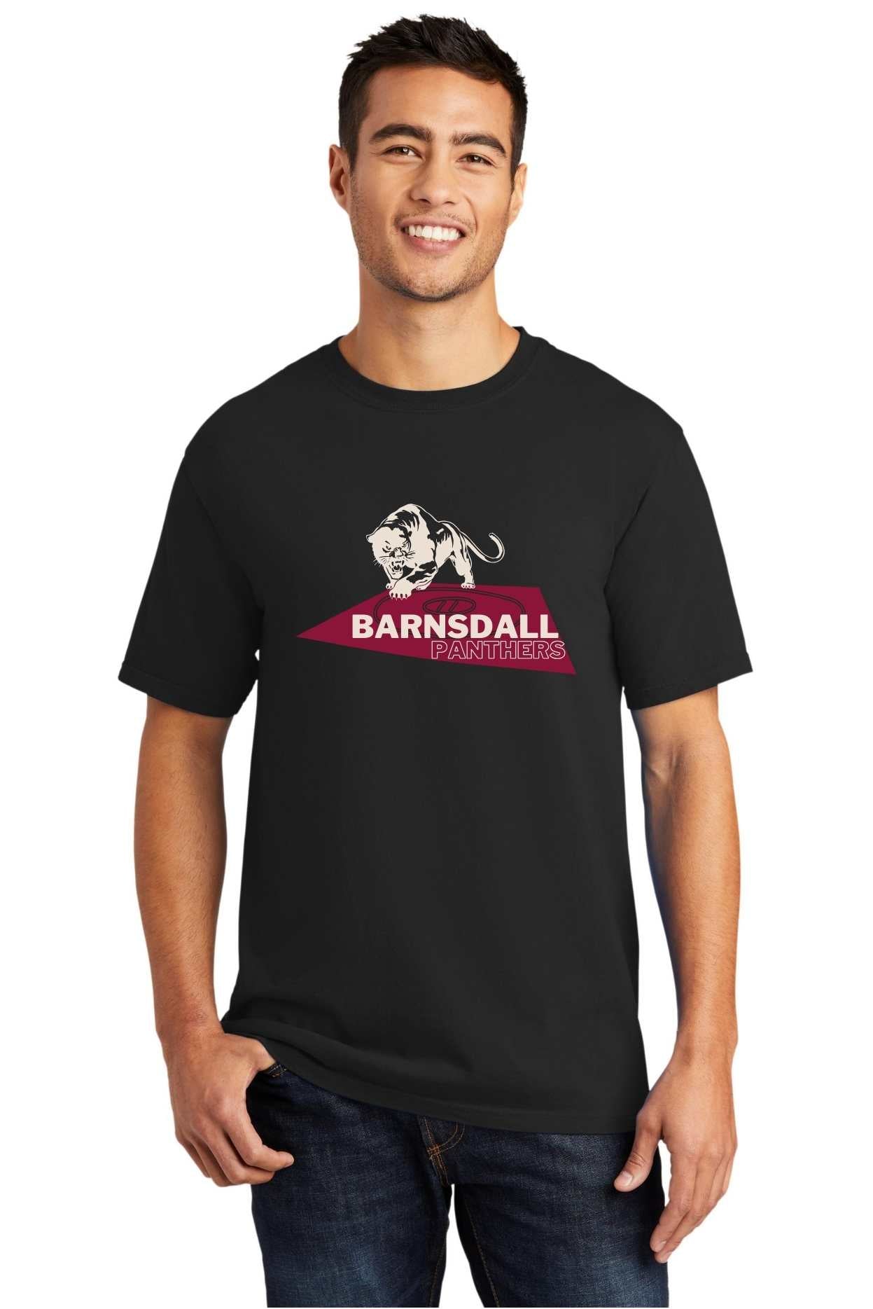 Barnsdall Wrestling Panther Mat Beach Wash Tee