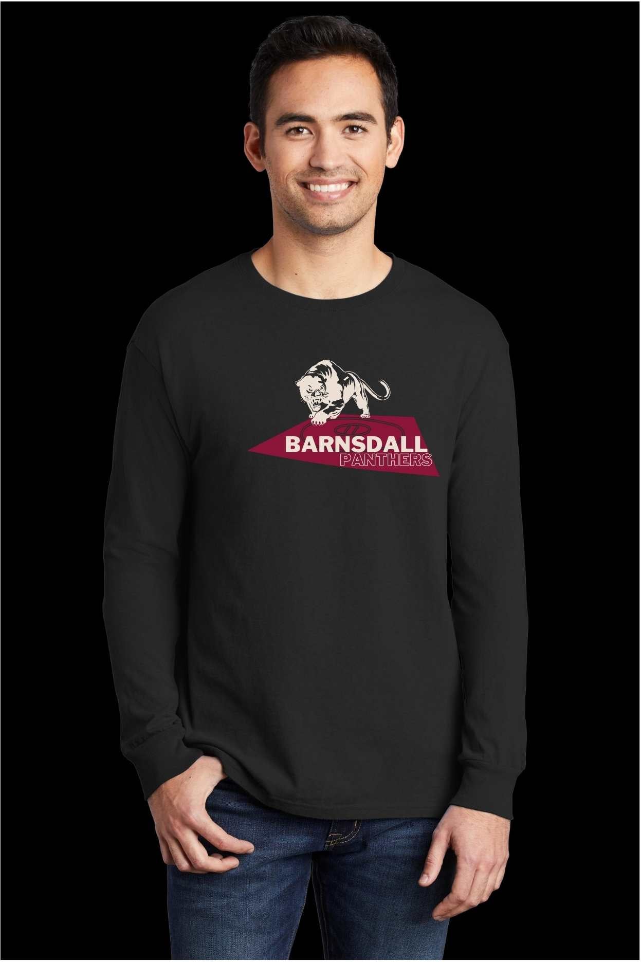 Barnsdall Wrestling Panther Mat Beach Wash Tee