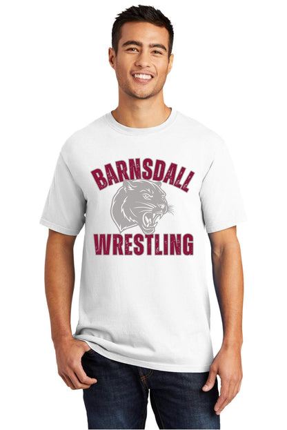 Barnsdall Wrestling Panther III Beach Wash Tee