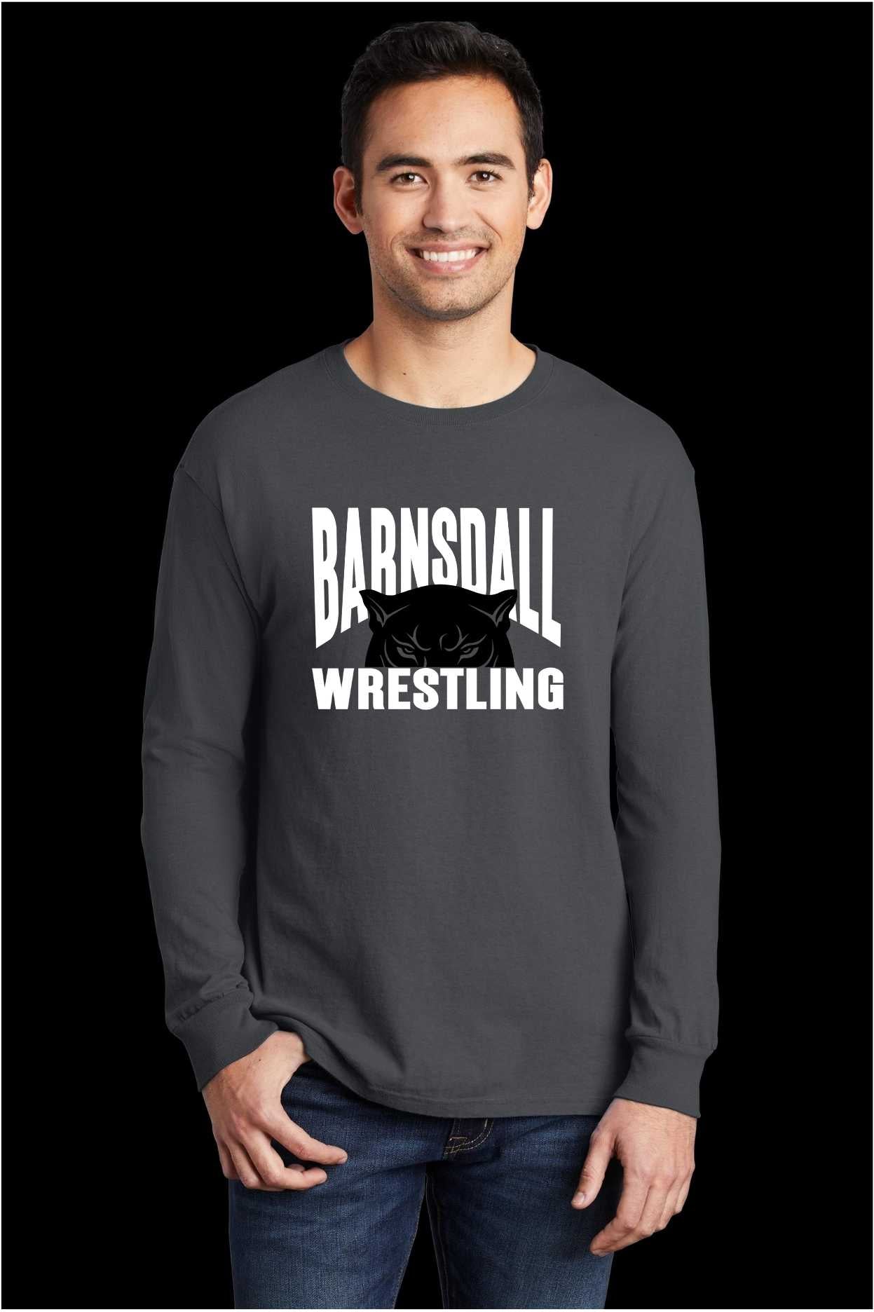 Barnsdall Wrestling Panther Beach Wash Tee