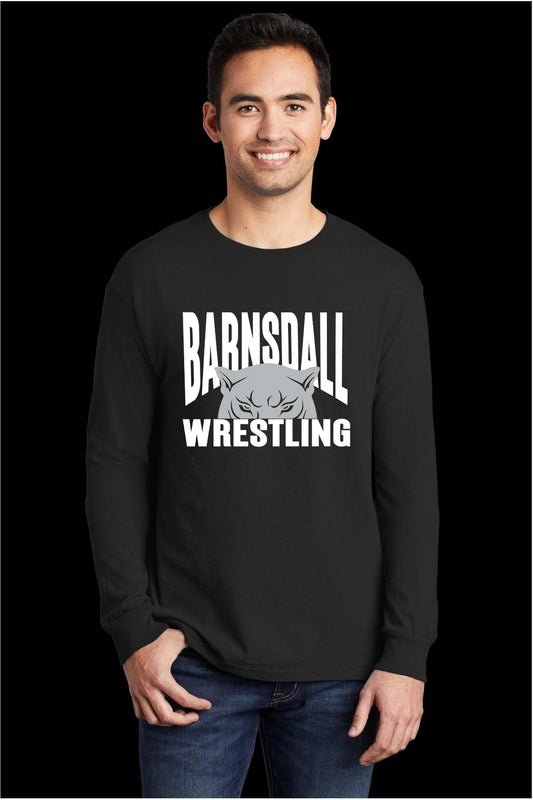 Barnsdall Wrestling Panther Beach Wash Tee