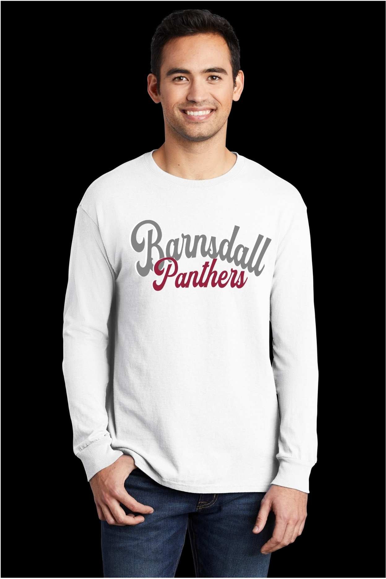 Barnsdall Panther Script Beach Wash Tee