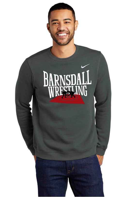 Barnsdall Wrestling Nike Club Fleece Crew