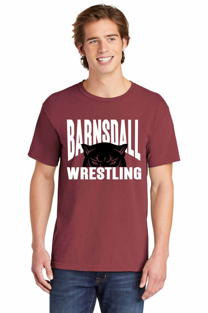 Barnsdall Wrestling Panther Comfort Colors Tee