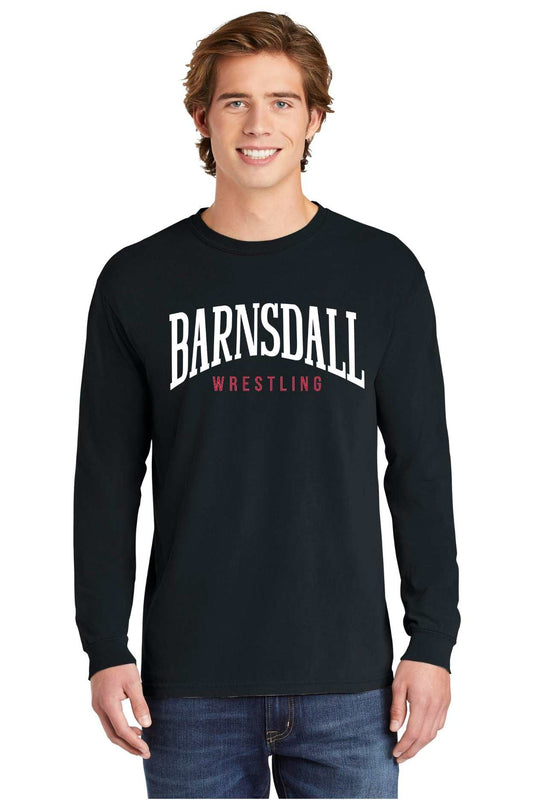 Barnsdall Wrestling Comfort Colors Tee in Black