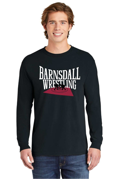 Barnsdall Wrestling Match Comfort Colors Tee in Black