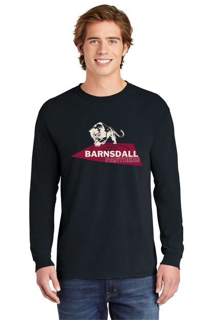 Barnsdall Wrestling Panther Mat Comfort Colors Tee in Black